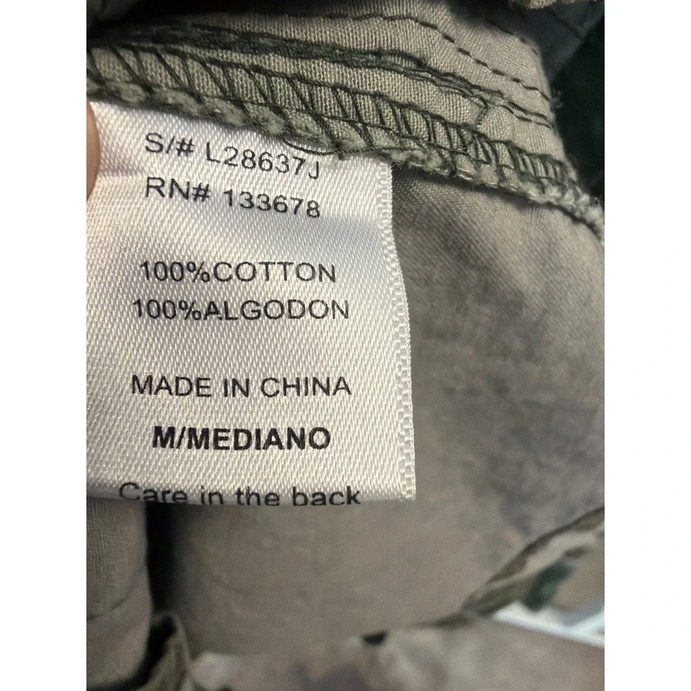 Love Tree Utility Jacket Womens Medium Green Camo Military Safari Cargo Rugged